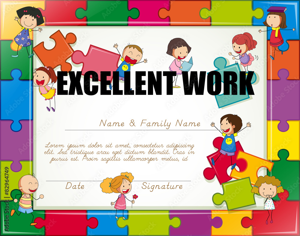 Obraz premium Certificate