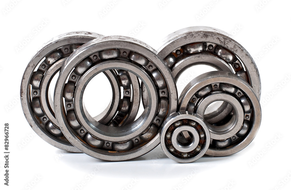 Bearings on a white background Bearings on a white background