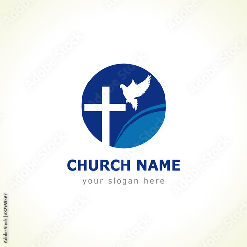 Dove cross church logo
