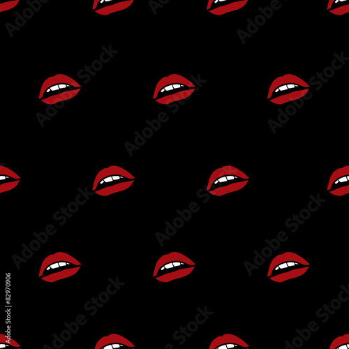 seamless lips pattern