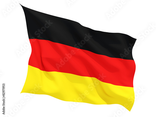 Waving flag of germany
