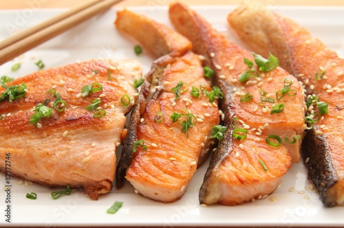 Teriyaki Crispy Skin Salmon