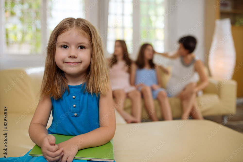 Fototapeta premium Adorable little girl
