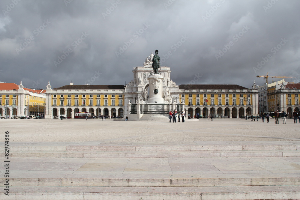 Place du commerce, Lisbonne, Portugal