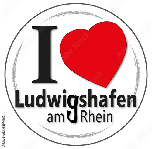 Stempel I love Ludwigshafen am Rhein