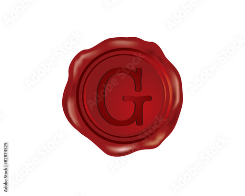 G Wax Seal Alphabet