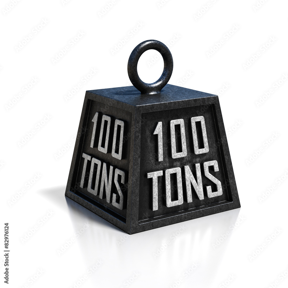 hundred 100 tons weight Stock イラスト | Adobe Stock