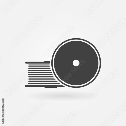 Filament for 3D Printer vector icon