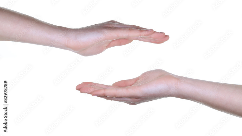 hand gesture isolated on white background hand gesture isolated on white background