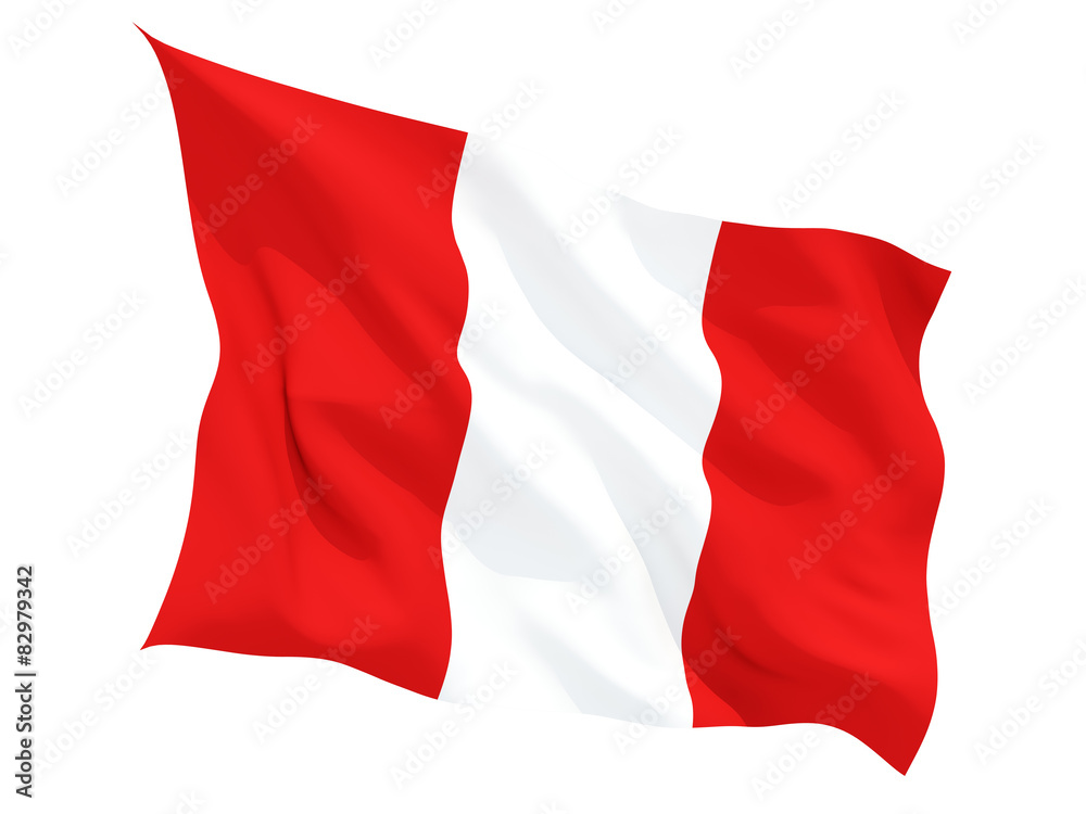Waving flag of peru Waving flag of peru