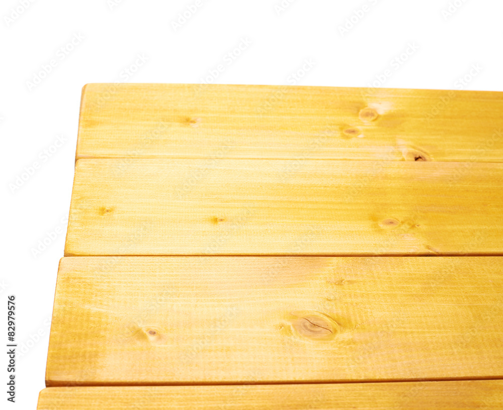 Yellow paint coated wooden boards Yellow paint coated wooden boards