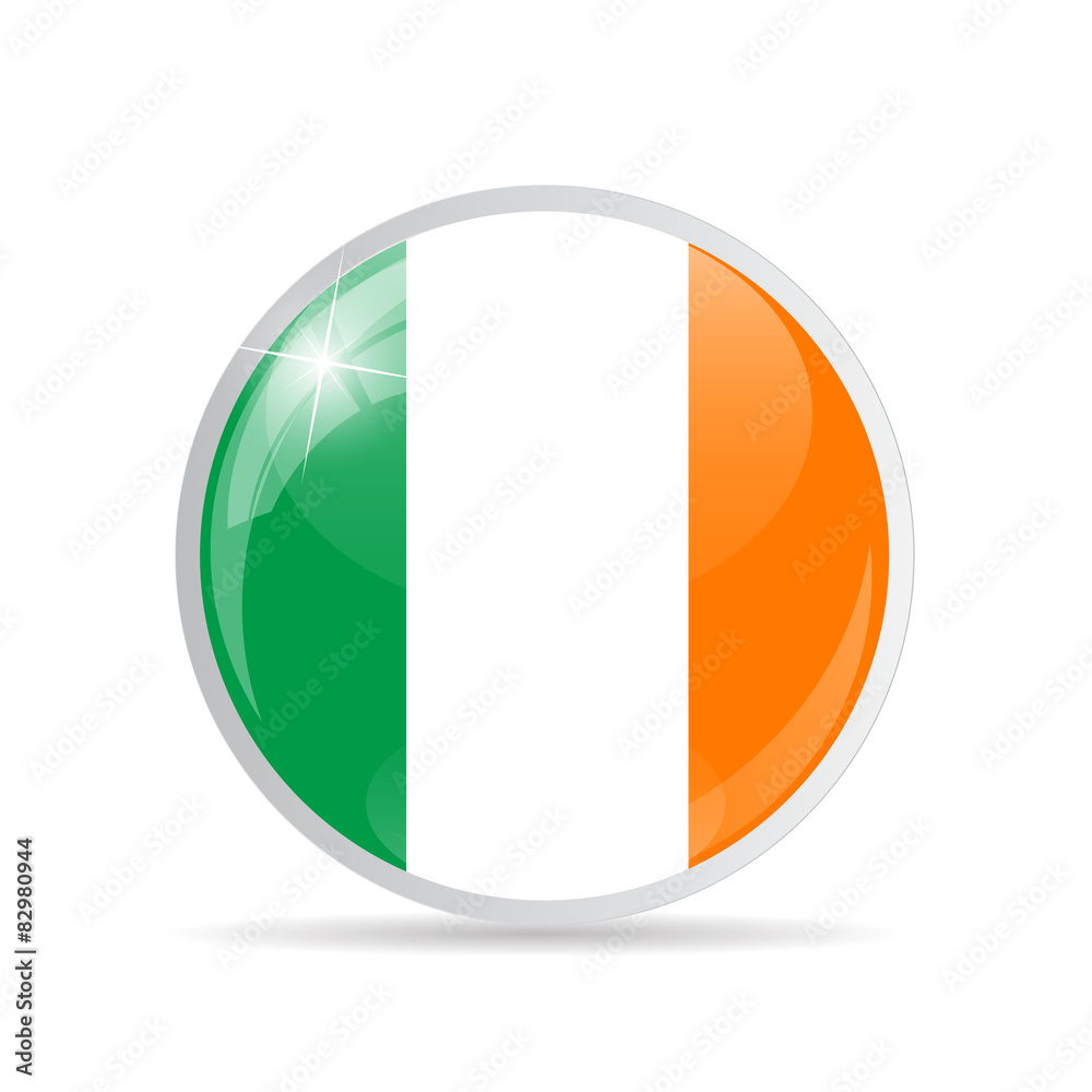 Round Flag Icon Vector Illustration Round Flag Icon Vector Illustration