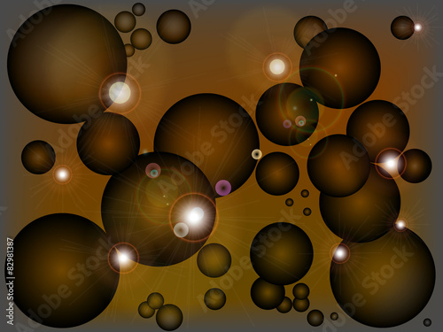 Hintergrund - Kugeln - braun