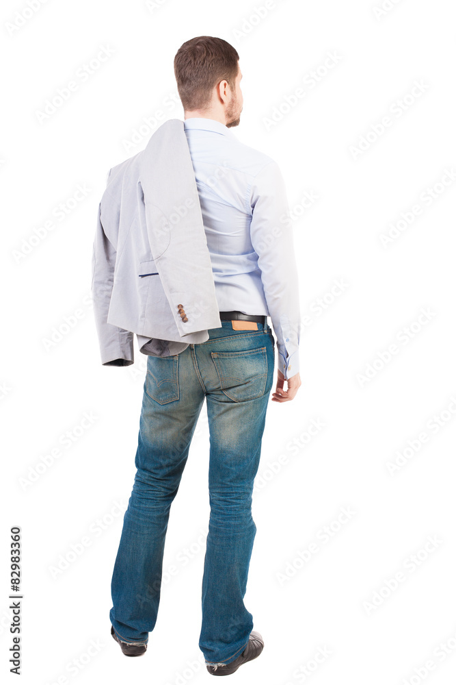 © ghoststone - back view of Business man looks. © ghoststone - back view of Business man looks.