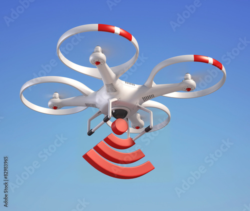 Drone with wireless internet