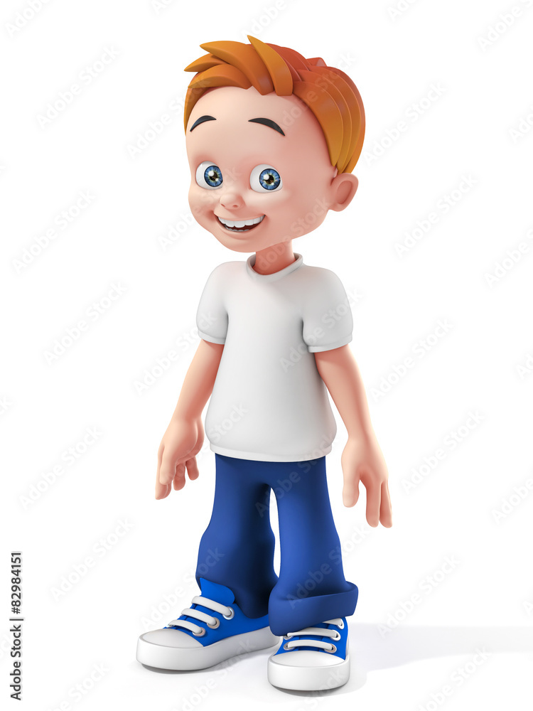 little boy 3d illustration little boy 3d illustration