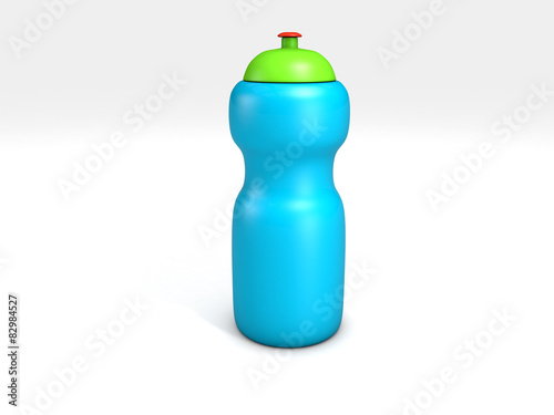 sports water bottle on white