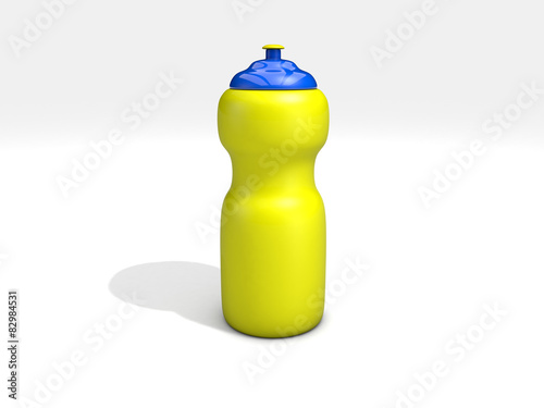 sports water bottle on white
