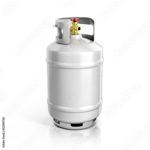 propane cylinder with compressed gas 3d illustration 