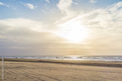 North sea shore in Haague  Holland