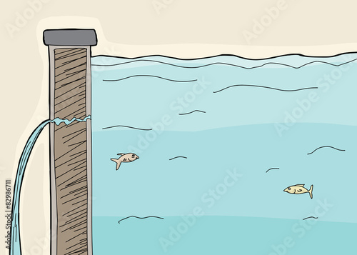 Fish In Leaking Dike