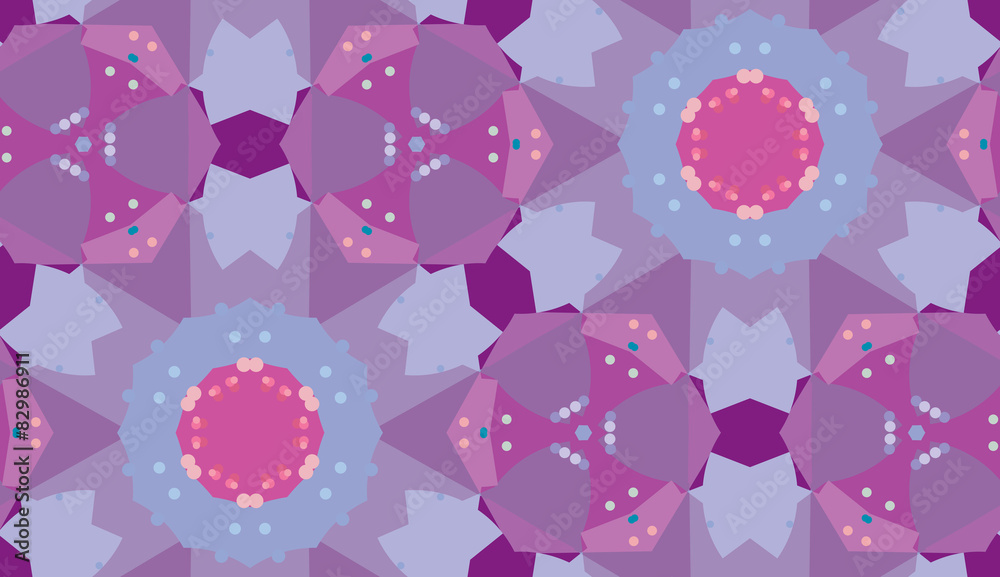 Seamless Purple Triangular Pattern
