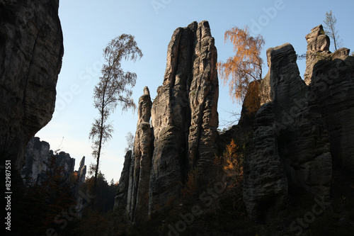The Prachov Rocks in Central Bohemia, Czech Republic.