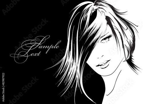 beauty girl face