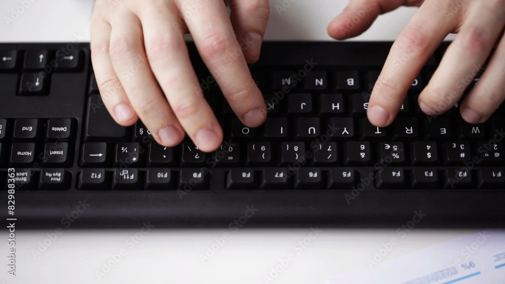 close up of businessman hands typing on keyboard close up of businessman hands typing on keyboard