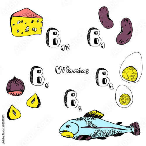 Vitamins of group B from foods