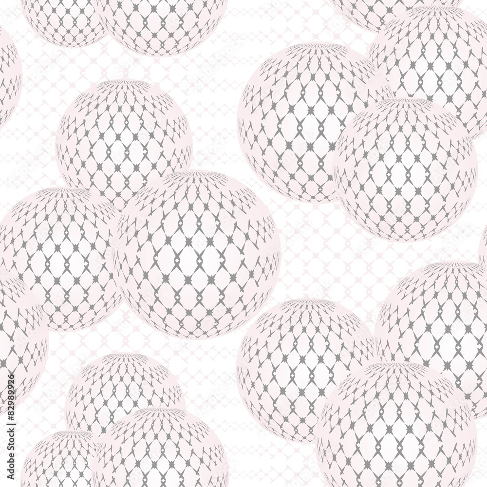 Seamless abstract geometric pattern c balls Seamless abstract geometric pattern c balls