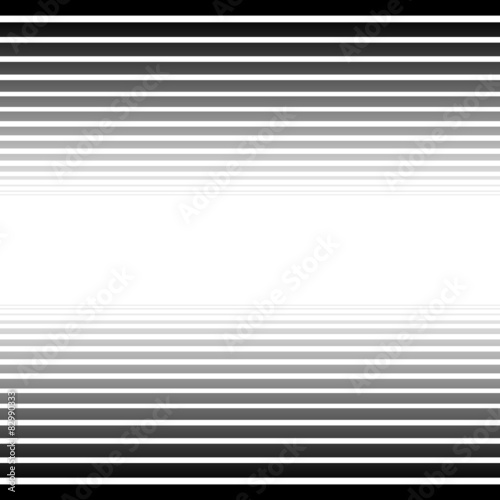 Black and white converging, fading lines abstract background. Ve