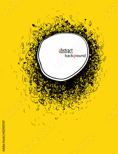 Hand Drawn Scribble Circles, vector design elements