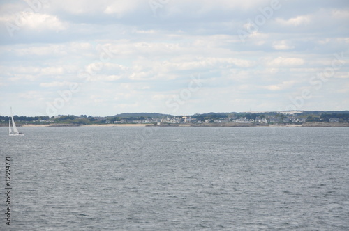 vue de Lorient de ile de groix 