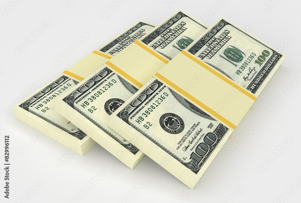 Big money stack from dollars usa Big money stack from dollars usa