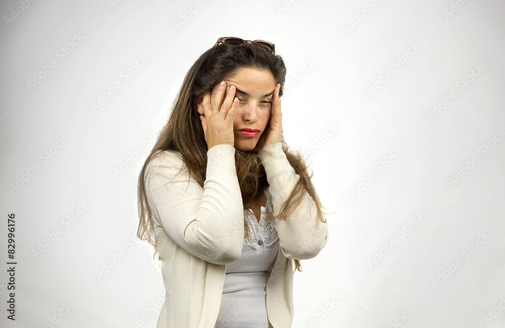 stressed woman stressed woman