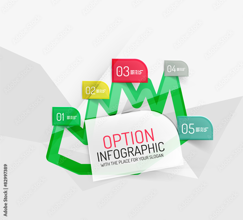 Modern abstract business geometric infographics Modern abstract business geometric infographics