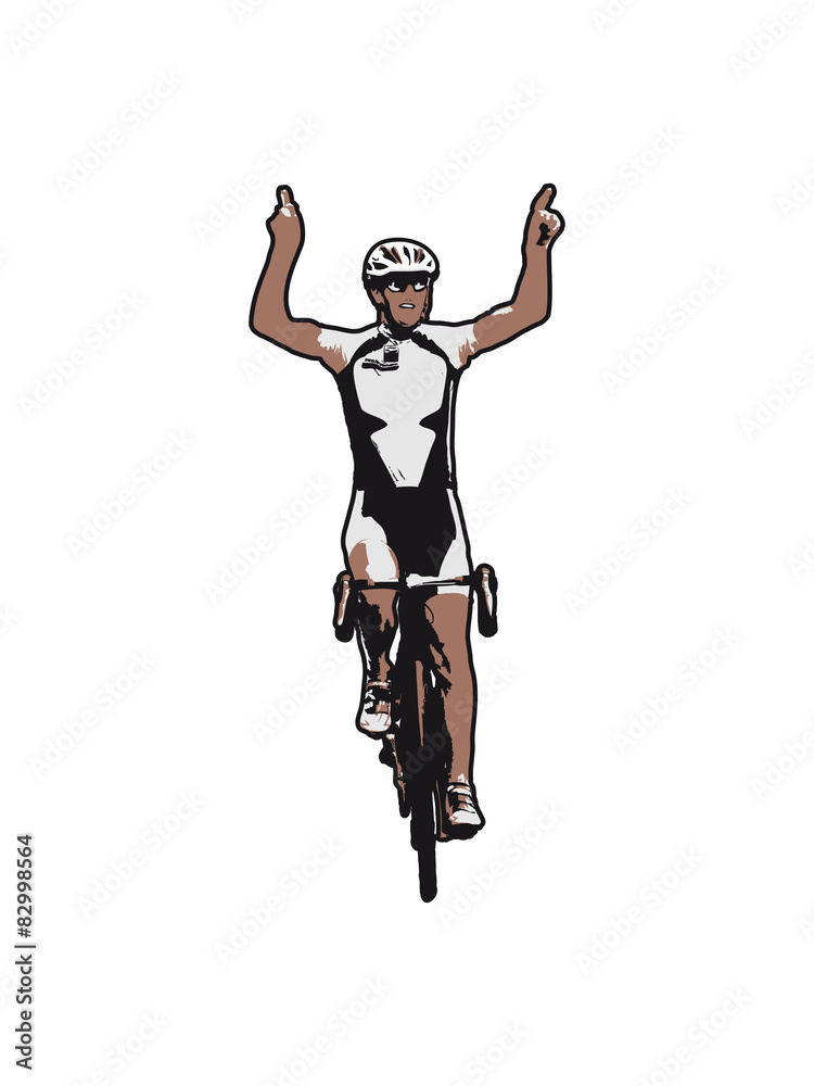 Obraz premium bike winner road