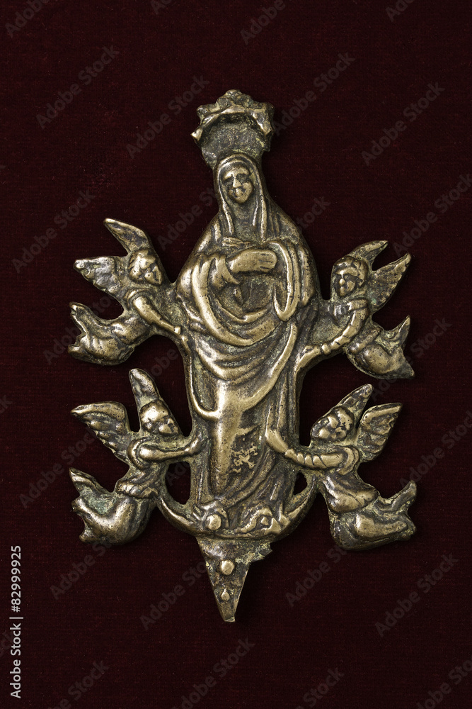 Old Virgin Mary on Velvet Old Virgin Mary on Velvet