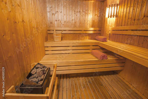 Sauna in a health spa