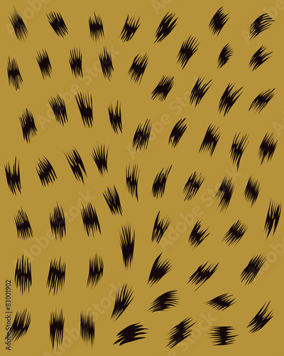 Jaguar and leopard skin texture, vector