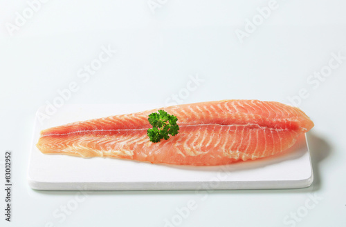 Raw fish fillet