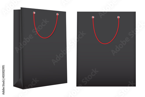Shopping Bag Template for Advertising and Branding Vector Illust