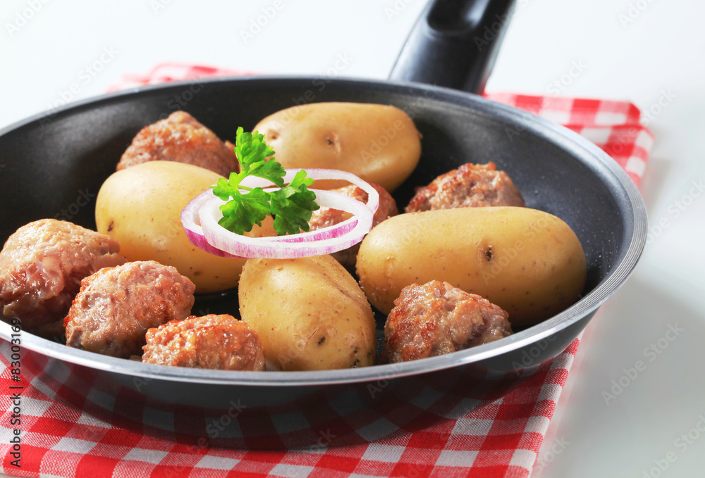 Meatballs and potatoes Meatballs and potatoes