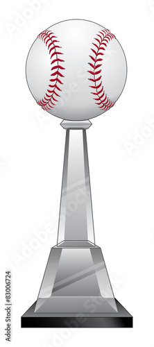 Baseball Trophy - Crystal