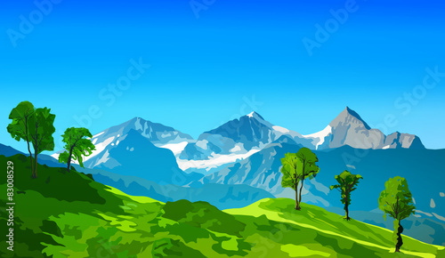 Alps mountains