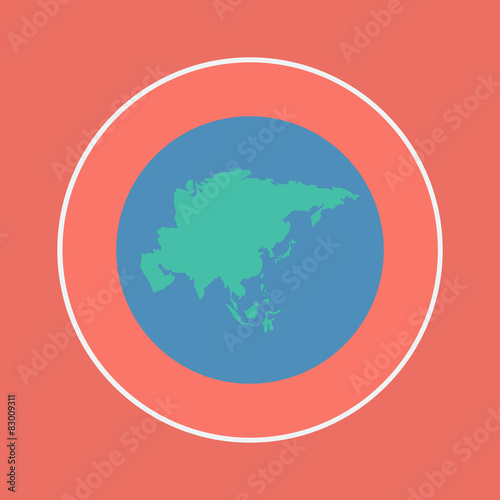 asia continent icon