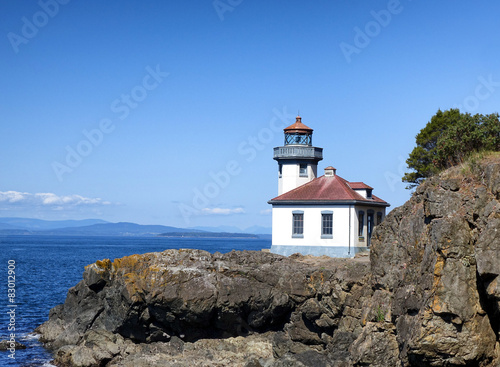 Lighthouse on Puget Sound of Washington State