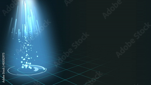 blue animation background for intro tv show