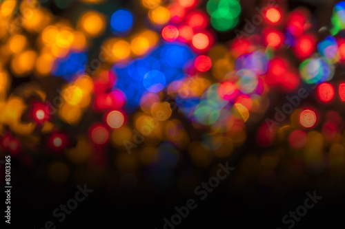 Abstract circular bokeh background of LED bulblight.
